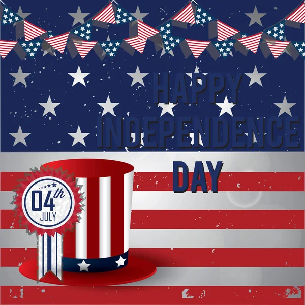 Dia Independência Americana Wallpaper — Vetor de Stock