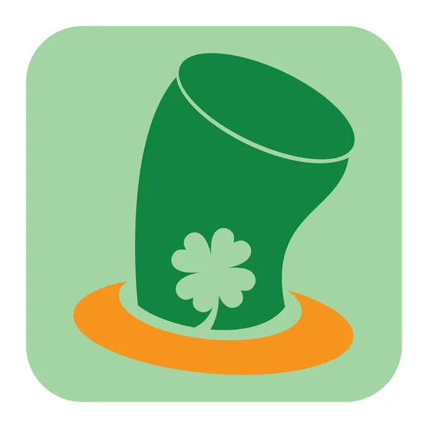 Hatt Med Shamrock — Stock vektor