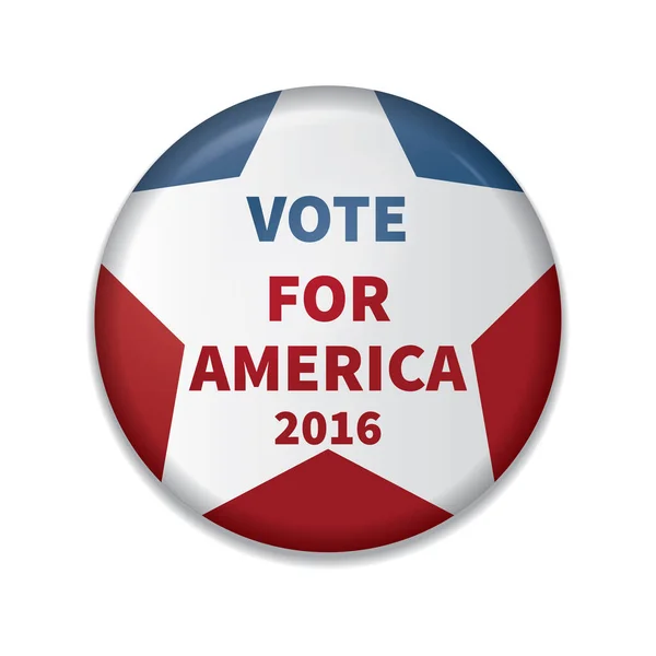 Votar Emblema América — Vetor de Stock