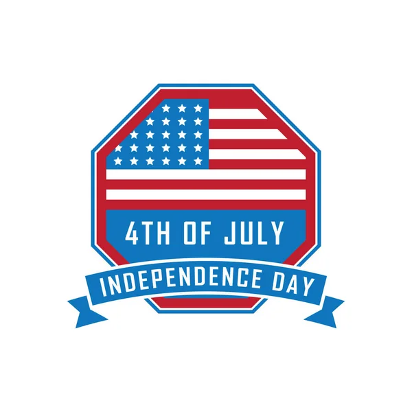 美国独立日横幅插图 — 图库矢量图片