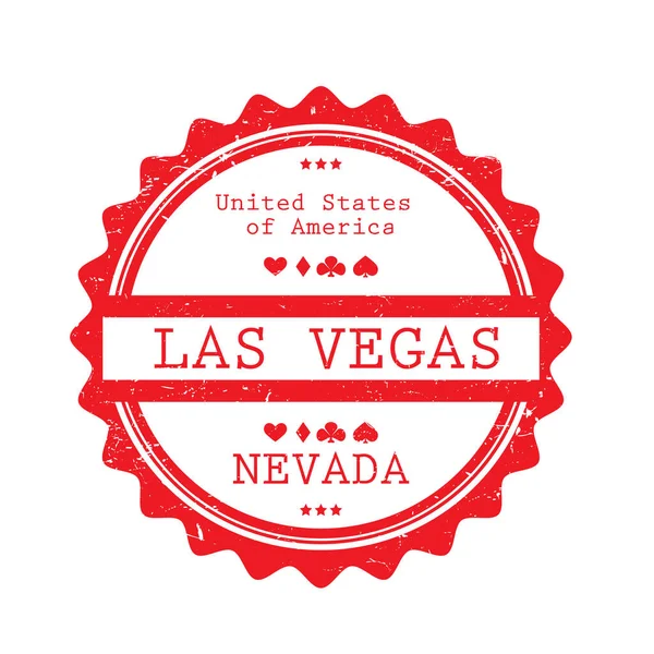 Une Illustration Étiquette Las Vegas — Image vectorielle