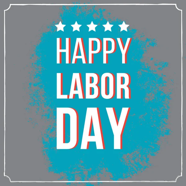 Labor Day Poster Illustration — Stock Vector