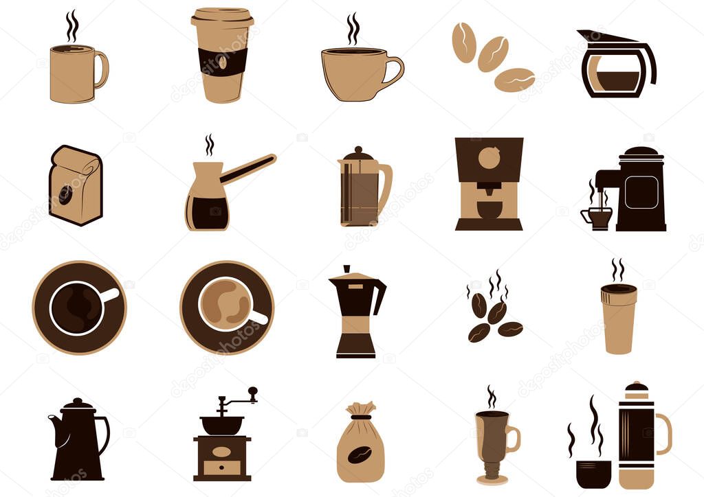 set of coffee equipment