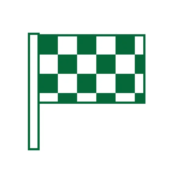 Una Ilustración Bandera Cuadros — Vector de stock