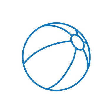 Bir plaj topu çizimi.