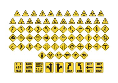 various collection of signage clipart