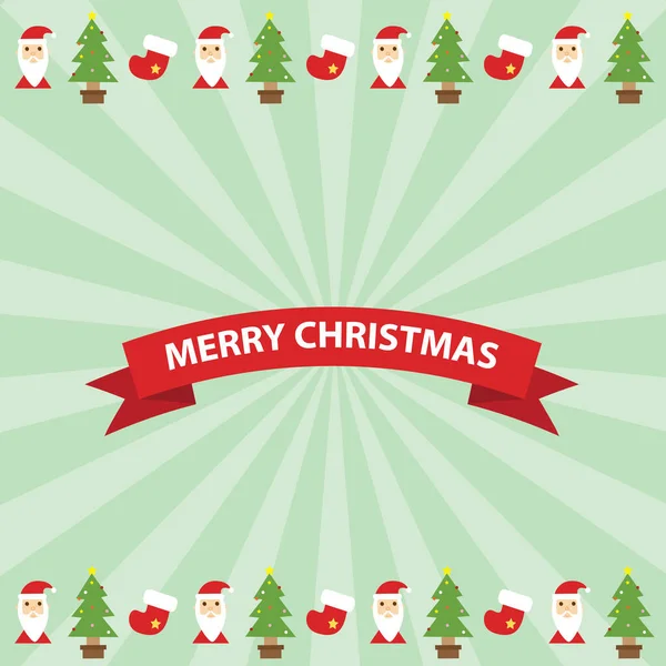 Une Joyeuse Illustration Carte Voeux Noël — Image vectorielle