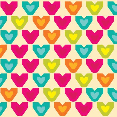 Geometrik kalp şekilli tasarım