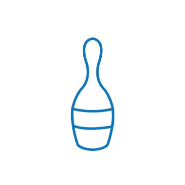 Bir bowling broşu çizimi.