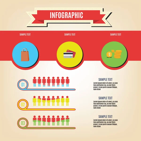 Ilustracja Elementów Infograficznych — Wektor stockowy