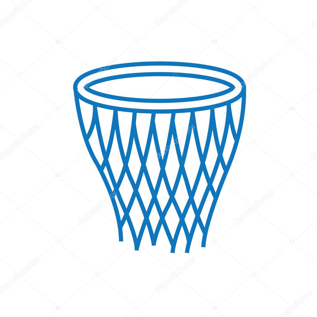 A basketball hoop illustration.