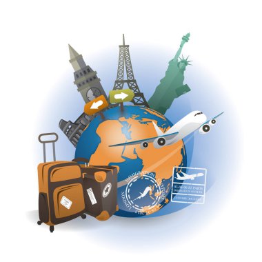 dünya konseptini gezmek