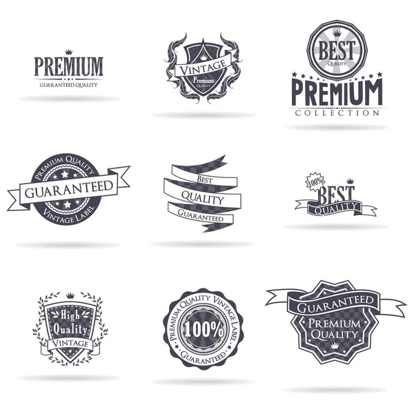 Vintage Premium Quality Emblem — Stockový vektor