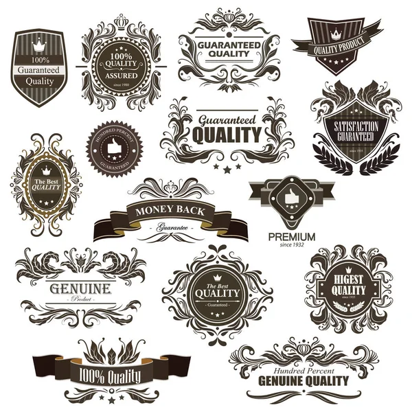 Vintage Premium Quality Emblem — Stockový vektor