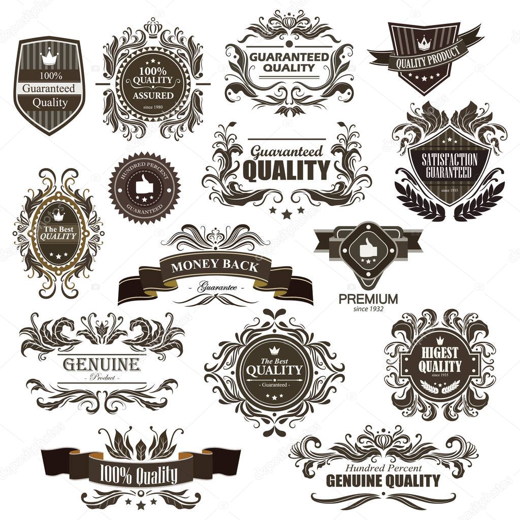 Vintage premium quality emblem