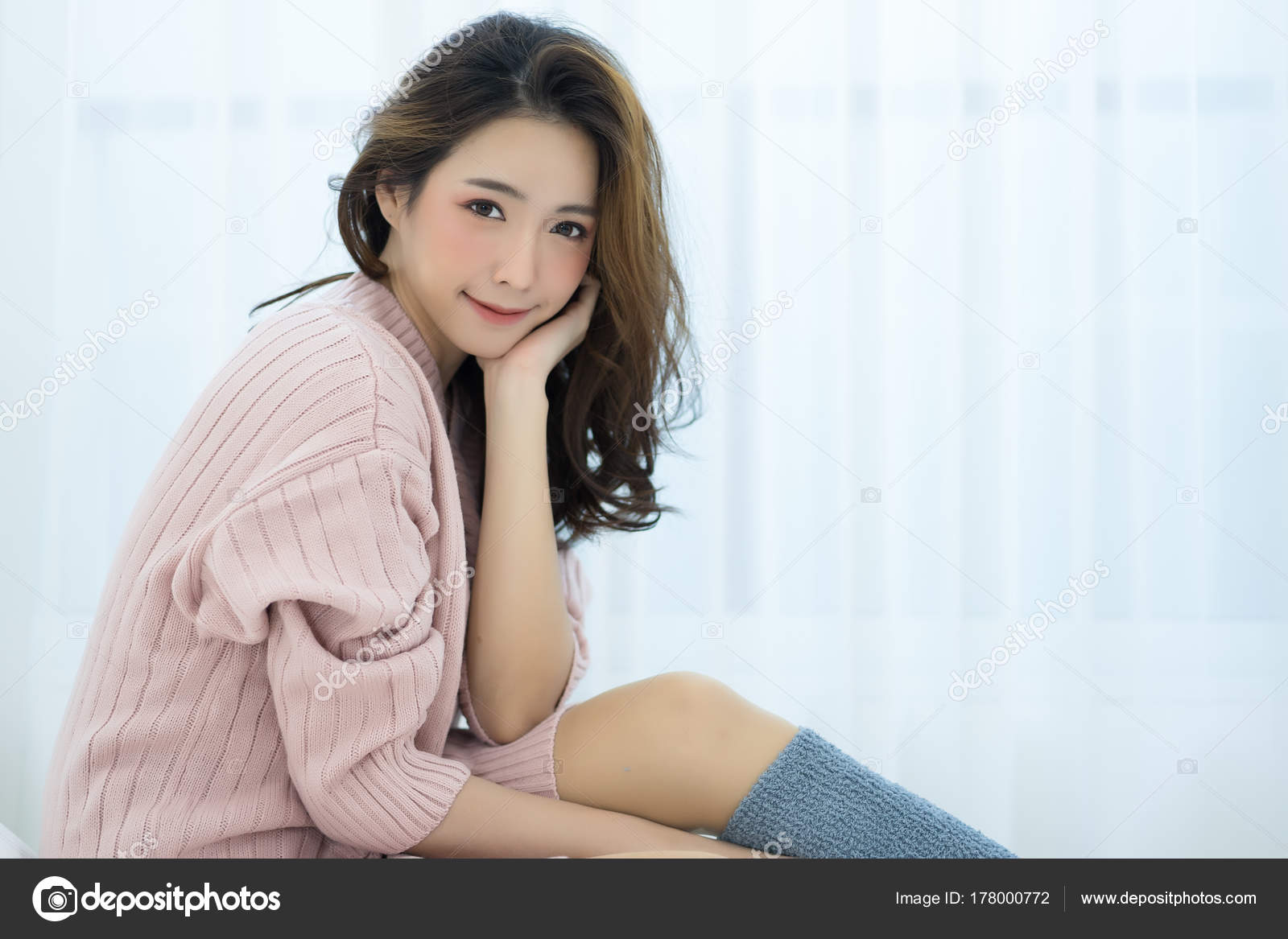 girl wearing sweater