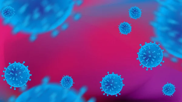 Coronavirus abstract background. Medical Genetics Bacteriological Microorganism.