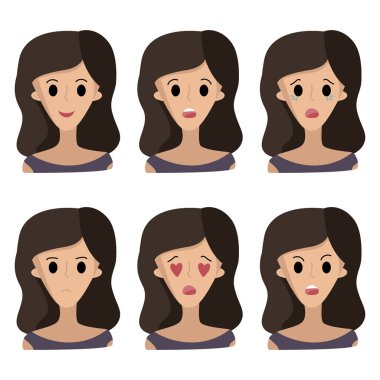 Altı farklı kadın yüzü.. 