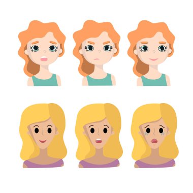 İki farklı kadın insan yüzü.. 