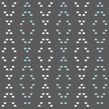 Basit Düzenli Soyut Etnik Dekoratif Geometrik Şekil Çizgisi Döşemesiz Döşeme Arkaplan Kağıdı. Gri, mavi ve beyaz kombinasyon renkleri. Tekstil, kumaş, kağıt ve daha fazlası için desen.