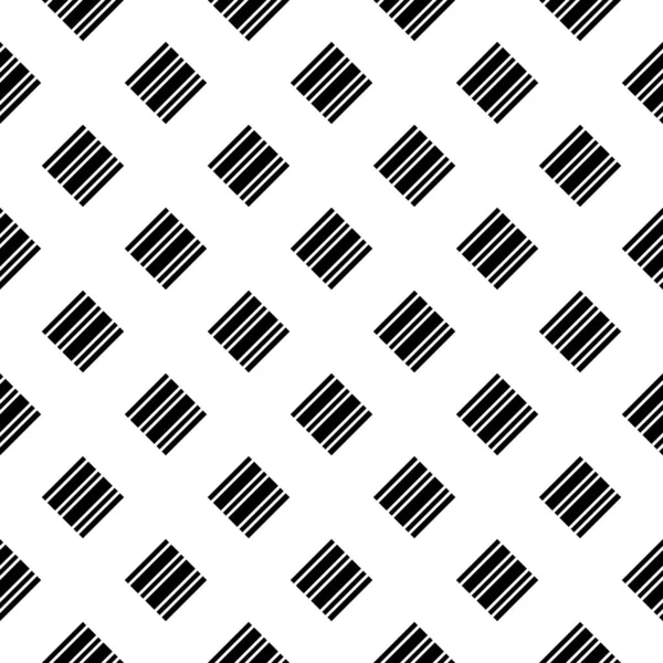 Abstraktní Rhombus Stripe Diagonální Bezešvý Vzor Pozadí Tapeta Černou Monochromatickou — Stockový vektor