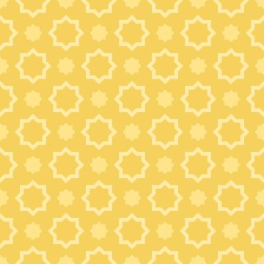 Basit bir Arap İslami sarı monokrom Kusursuz Arkaplan Duvar Kağıdı. Tebrik kartı, kağıt, kapak ve daha fazlası için desen.