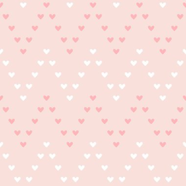 Basit Love Heart zigzag pembe monokrom Kusursuz Desensiz Arka plan Duvar Kağıdı. Tekstil, kumaş, kağıt, baskı, iç mekan, dekor ve daha fazlası için desen.