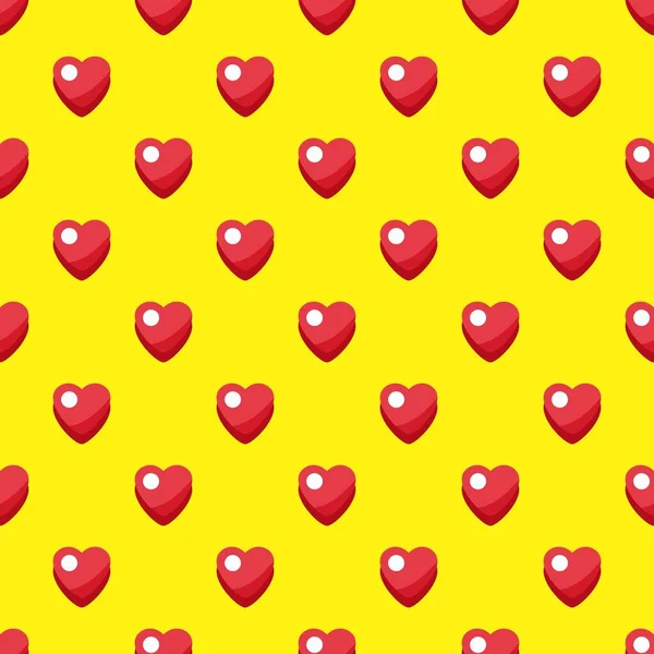 Simples Bolha Desenhos Animados Amor Coração Sem Costura Padrão Fundo — Vetor de Stock