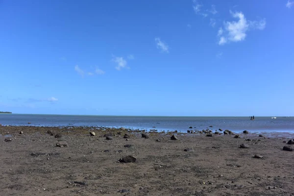 Piaszczysta Plaża Nad Oceanem Nieokreślona — Zdjęcie stockowe