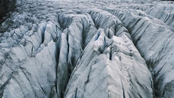 Marco Aéreo Glaciares Islandia — Vídeo de stock