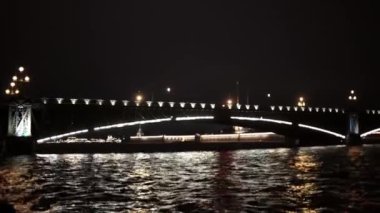 Köprü, ışık, ışıklar, dalgalar, kanal, sudaki ışığın yansıması