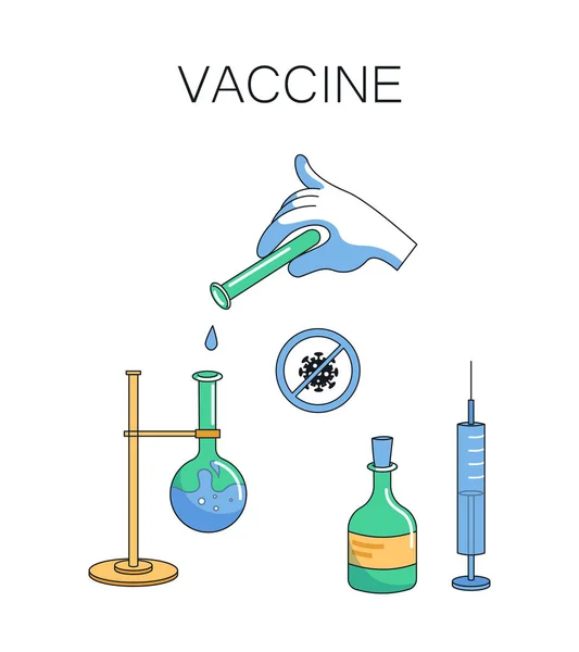 Vaccinering Injektion Diabetes Isolerad Vektor Illustration Medicinsk Immunisering Uppfinna Behandling — Stockfoto