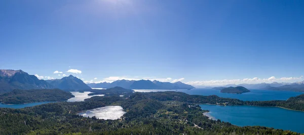 Bariloche 'deki cerro campanario' dan panoramik görüntüler