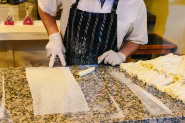 Patagonya Arjantin 'de özel beyaz çikolata yapan bir zanaatkar.