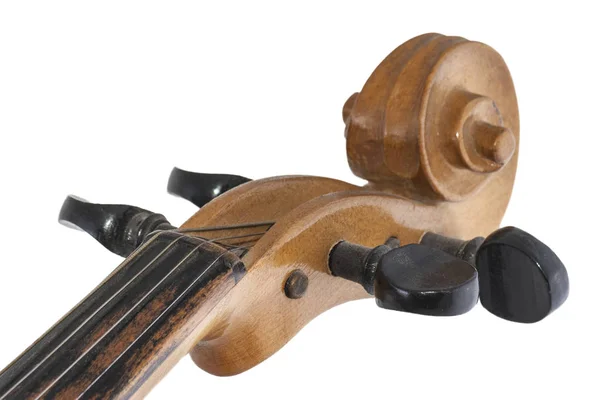 Vieux détail de violon en bois — Photo