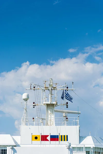 Abstract and conceptual technology, radar on a ship.