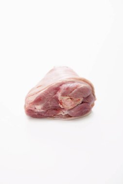 Beyaz arkaplana karşı domuz koşucusu