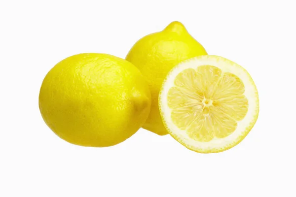 Limones Enteros Mitad — Foto de Stock
