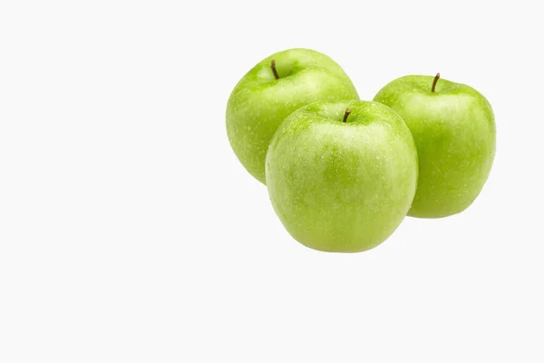 Green Apples Water Droplets — Stock Photo, Image
