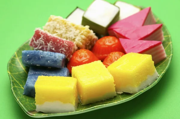 Traditionelle Malaiische Süßspeisen Und Desserts — Stockfoto