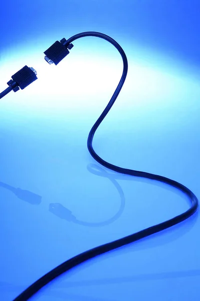 Usb Kabel Vor Hellem Hintergrund — Stockfoto