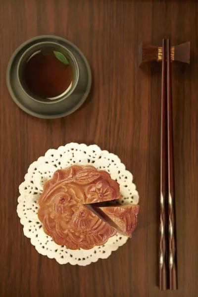 Close Image Mooncake — Stock Photo, Image