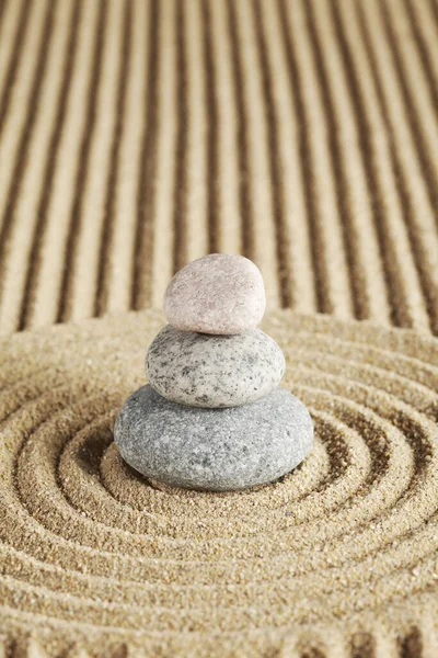 Zen stones in rock garden