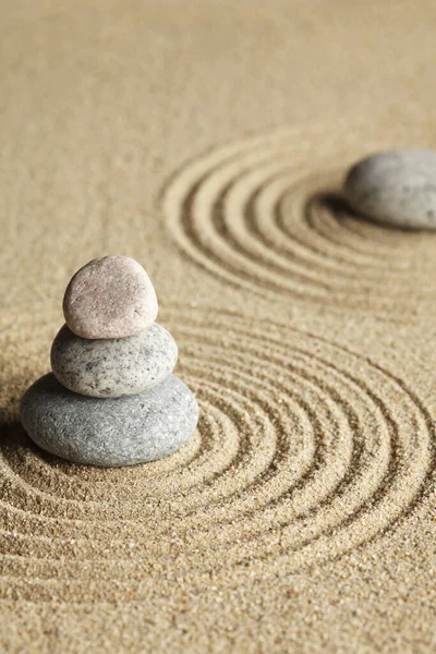 Zen stones in rock garden