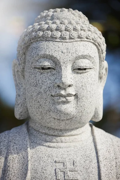 Imagem Perto Uma Estátua Buda — Fotografia de Stock