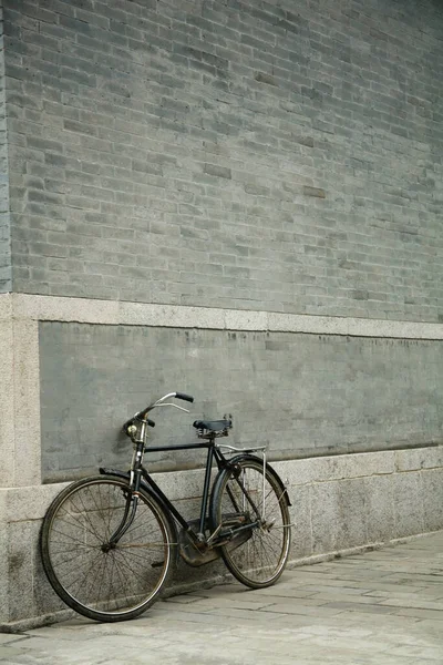 Bicycle Brick Wall Background — Stock Photo, Image