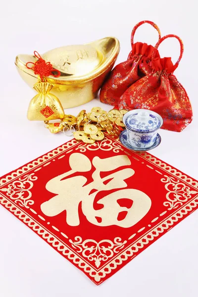 Decorações Chinesas Tradicionais Vista Close — Fotografia de Stock