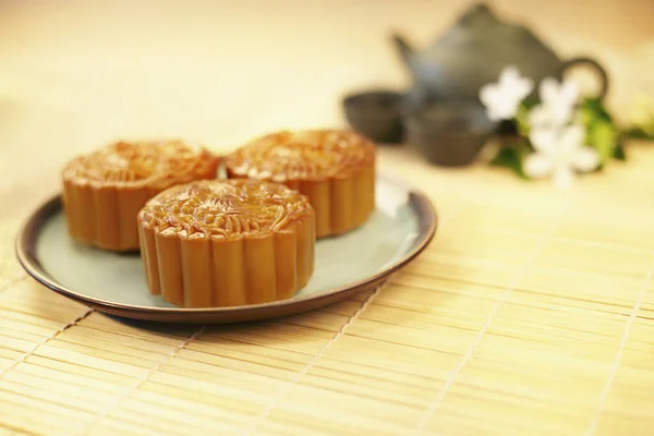 Imagen Primer Plano Mooncake — Foto de Stock