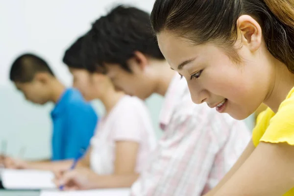 College Students Writing Class — Stock Photo, Image