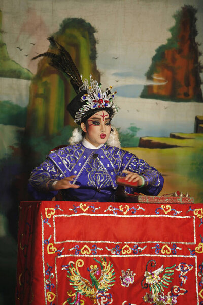 Opera performer on Theater Stage 